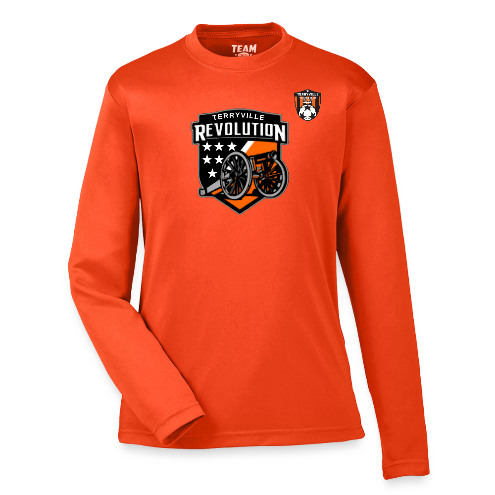 Youth Zone Performance Long-Sleeve T-Shirt - orange