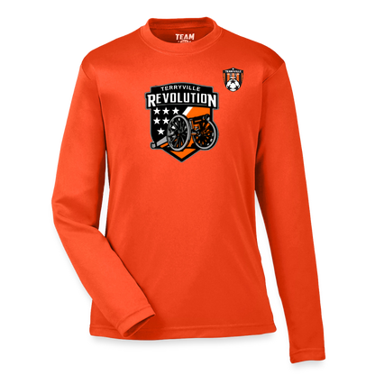 Youth Zone Performance Long-Sleeve T-Shirt - orange