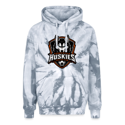 Adult Tie Dye Hoodie - spider silver