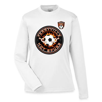 Youth Zone Performance Long-Sleeve T-Shirt - white
