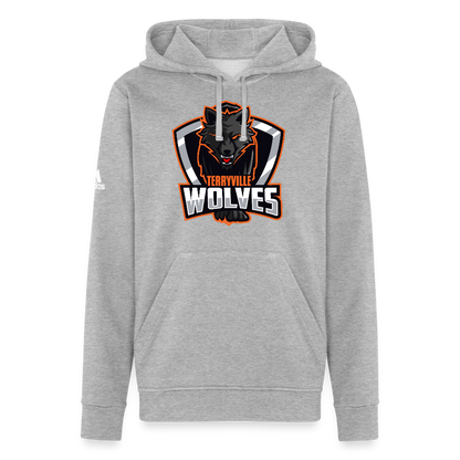 Adidas Unisex Fleece Hoodie - heather gray