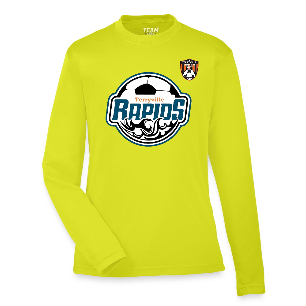 Youth Zone Performance Long-Sleeve T-Shirt - safety yellow