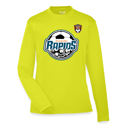 Youth Zone Performance Long-Sleeve T-Shirt - safety yellow