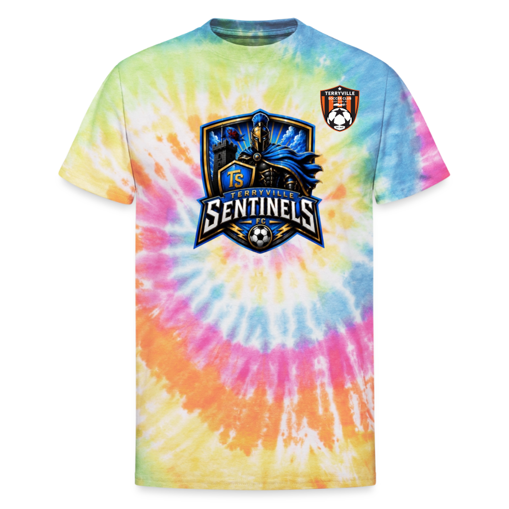 Unisex Tie Dye T-Shirt - rainbow