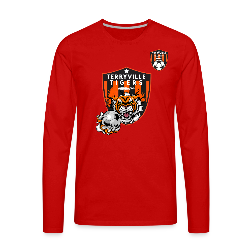 Men's Premium Long Sleeve T-Shirt - red