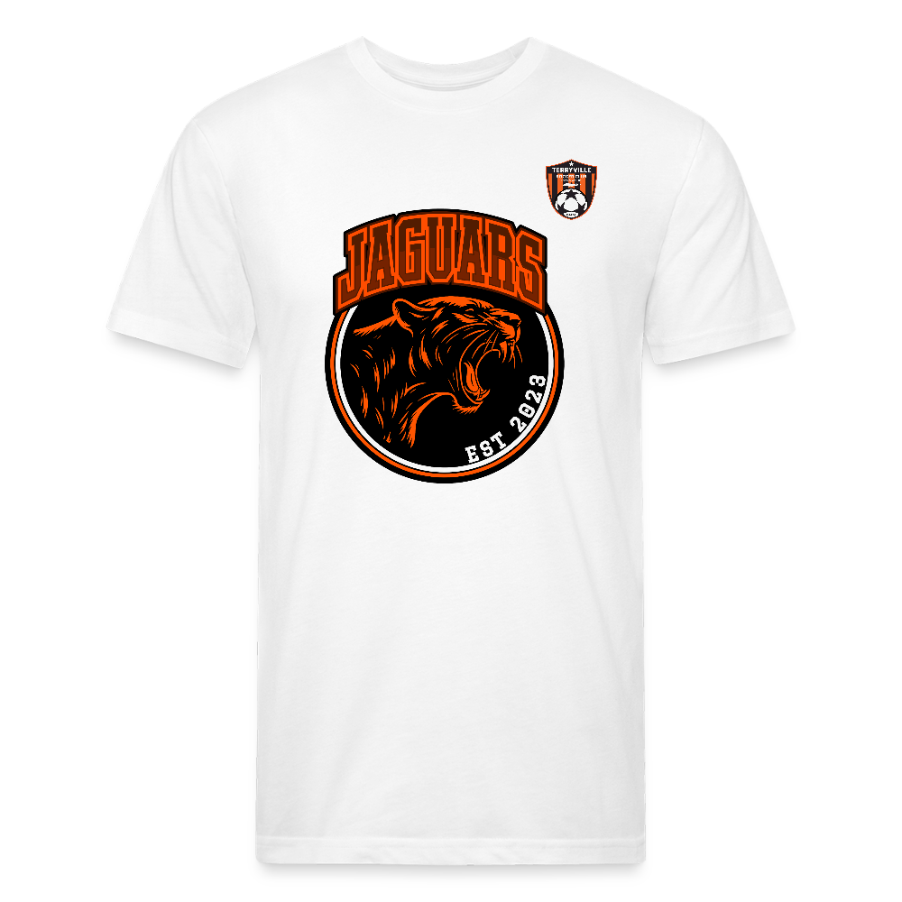 Fitted Cotton/Poly T-Shirt by Next Level - white