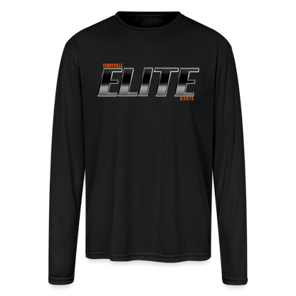 Men's Moisture Wicking Performance Long Sleeve T-Shirt - black