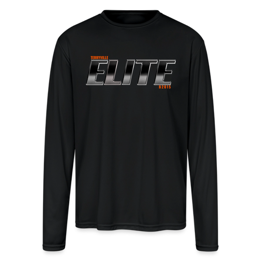 Men's Moisture Wicking Performance Long Sleeve T-Shirt - black