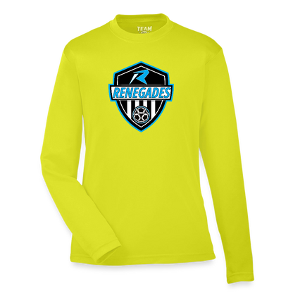 Youth Zone Performance Long-Sleeve T-Shirt - safety yellow