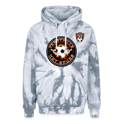 Adult Tie Dye Hoodie - spider silver