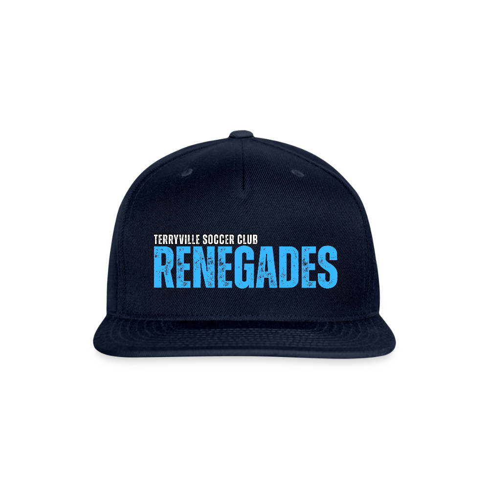 Snapback Baseball Cap - navy