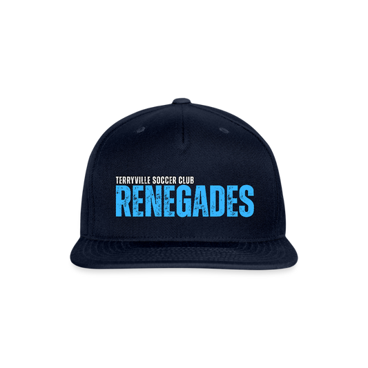 Snapback Baseball Cap - navy