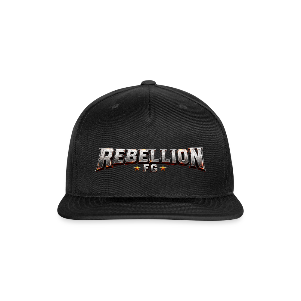 Snapback Baseball Cap - black