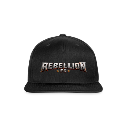 Snapback Baseball Cap - black