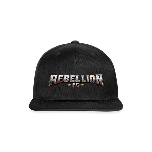 Snapback Baseball Cap - black