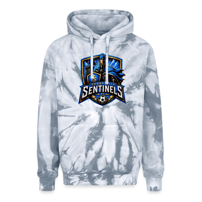Adult Tie Dye Hoodie - spider silver