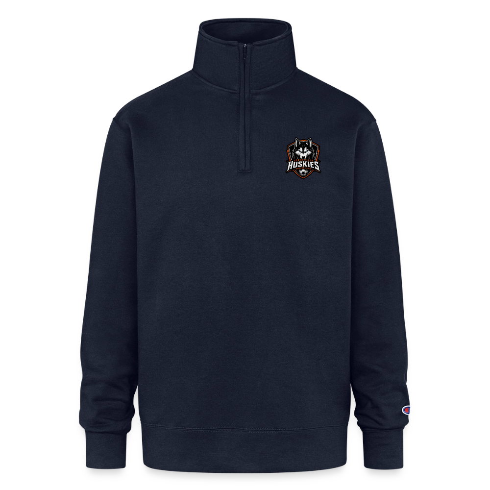 Champion Unisex 1/4 Zip Pullover Sweatshirt - navy
