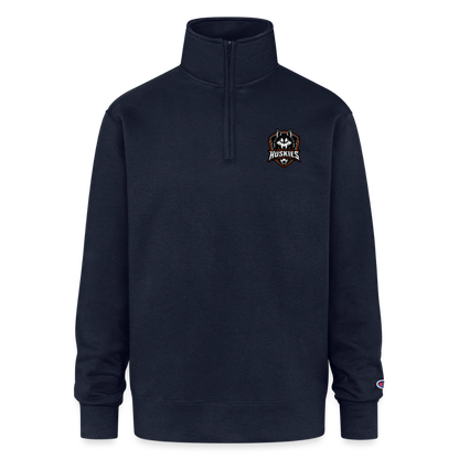 Champion Unisex 1/4 Zip Pullover Sweatshirt - navy