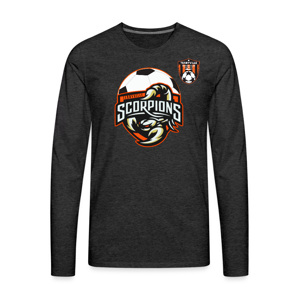 Men's Premium Long Sleeve T-Shirt - charcoal grey