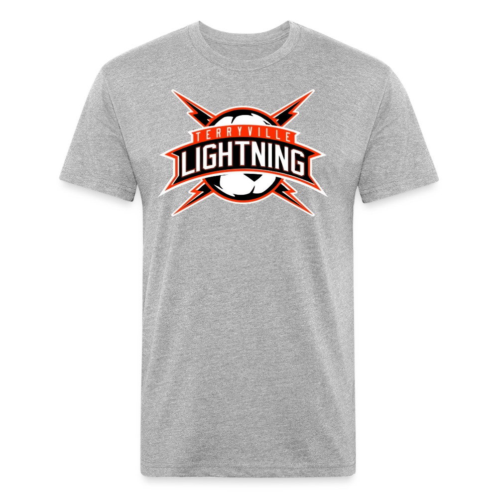 Fitted Cotton/Poly T-Shirt by Next Level - heather gray