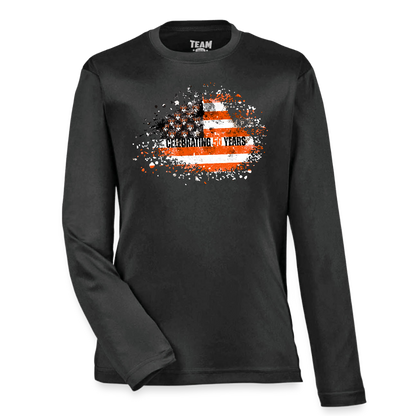 50th Anniversary Youth Zone Performance Long-Sleeve T-Shirt - black