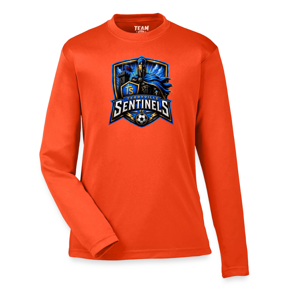 Youth Zone Performance Long-Sleeve T-Shirt - orange