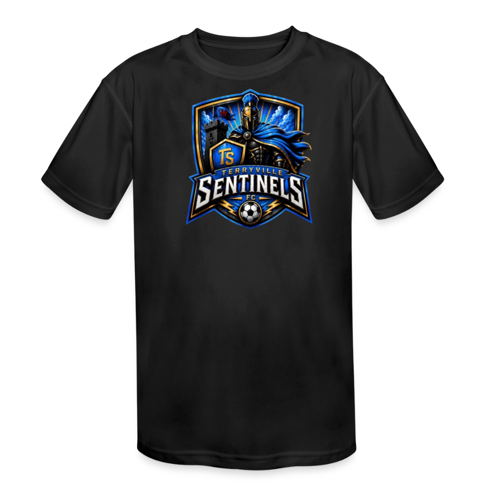 Kids' Moisture Wicking Performance T-Shirt - black