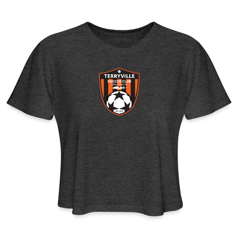Women's Cropped T-Shirt - deep heather