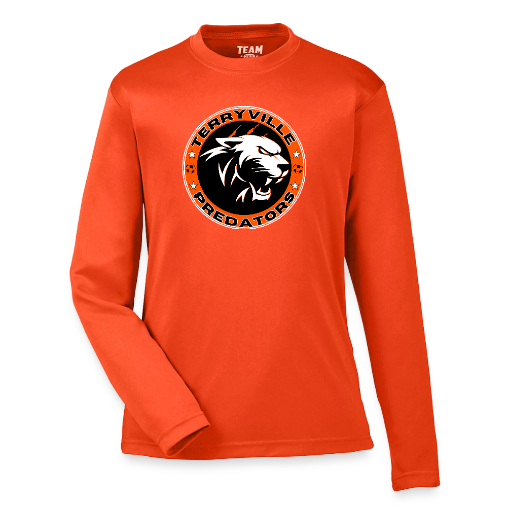 Youth Zone Performance Long-Sleeve T-Shirt - orange