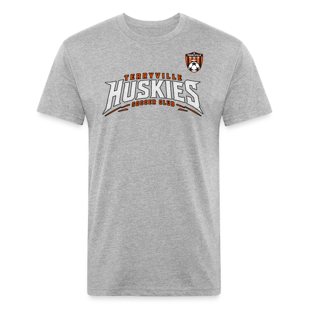 Fitted Cotton/Poly T-Shirt by Next Level - heather gray