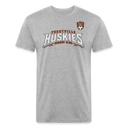 Fitted Cotton/Poly T-Shirt by Next Level - heather gray