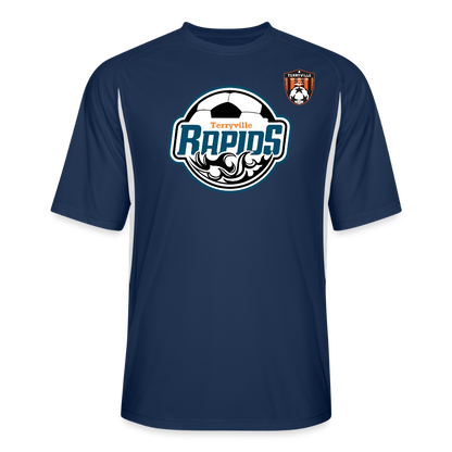 Men’s Cooling Performance Color Blocked Jersey - navy/white