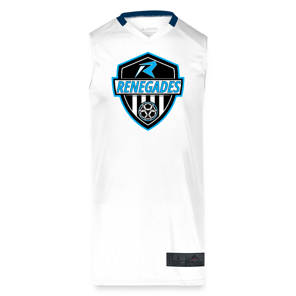 Adult Step-Back Basketball Jersey - white/navy