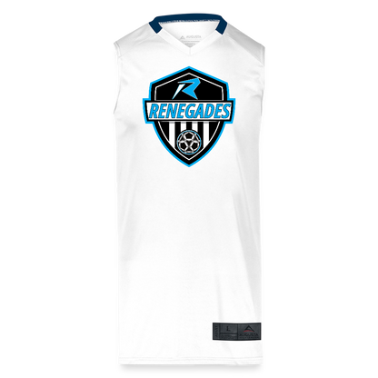 Adult Step-Back Basketball Jersey - white/navy