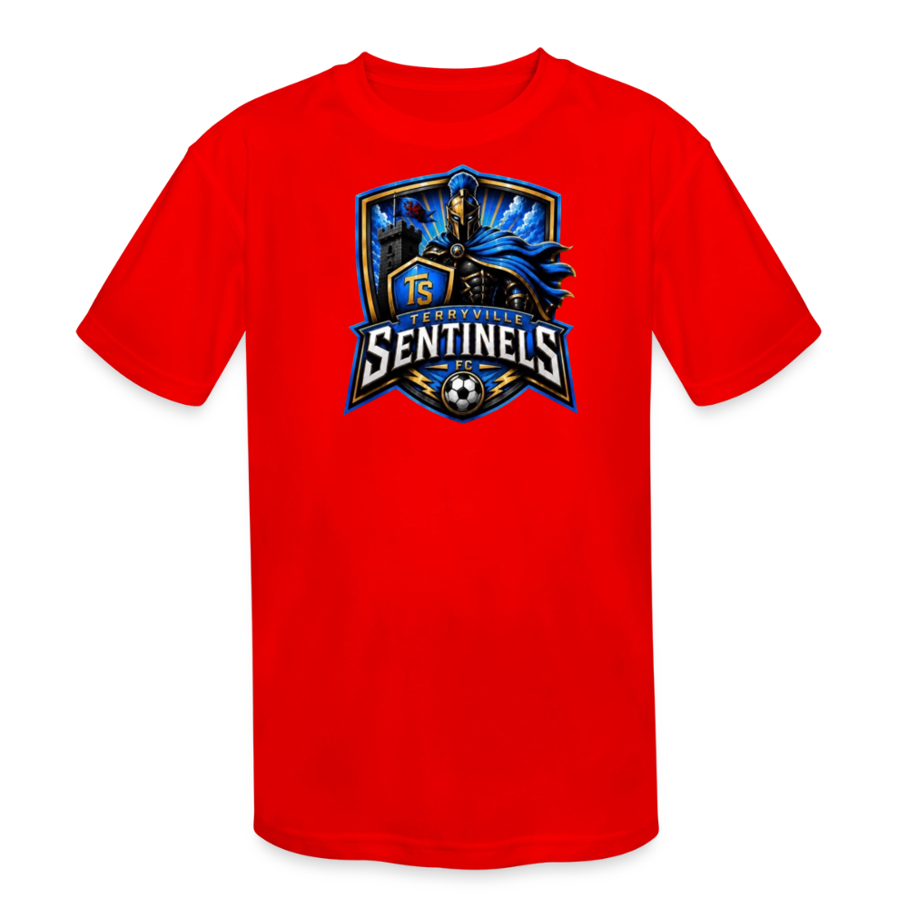 Kids' Moisture Wicking Performance T-Shirt - red