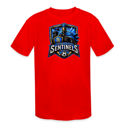 Kids' Moisture Wicking Performance T-Shirt - red