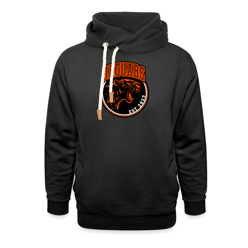 Shawl Collar Hoodie - black