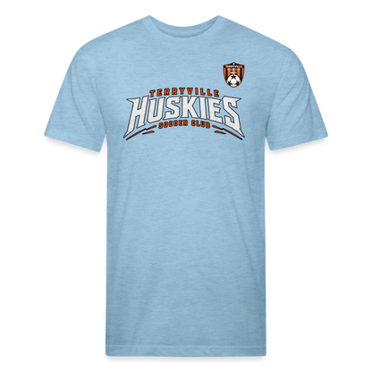 Fitted Cotton/Poly T-Shirt by Next Level - heather blue