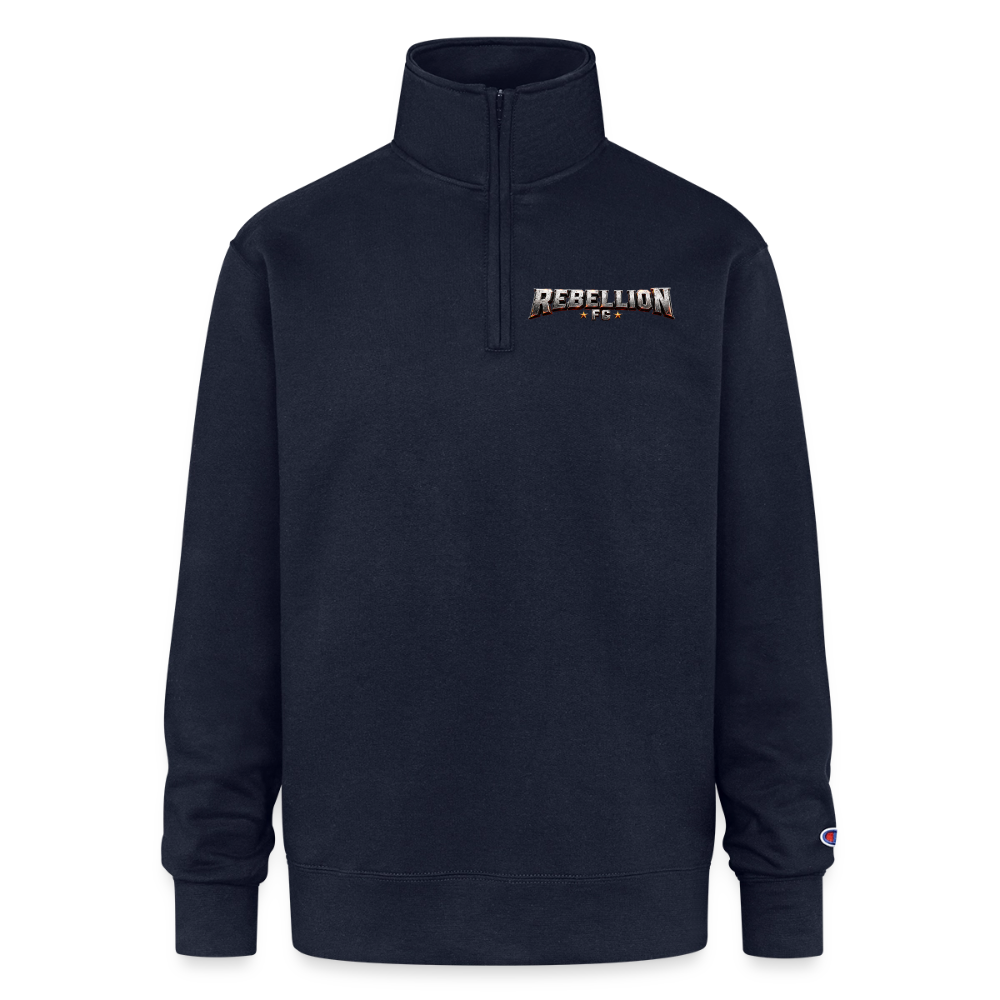 Champion Unisex 1/4 Zip Pullover Sweatshirt - navy