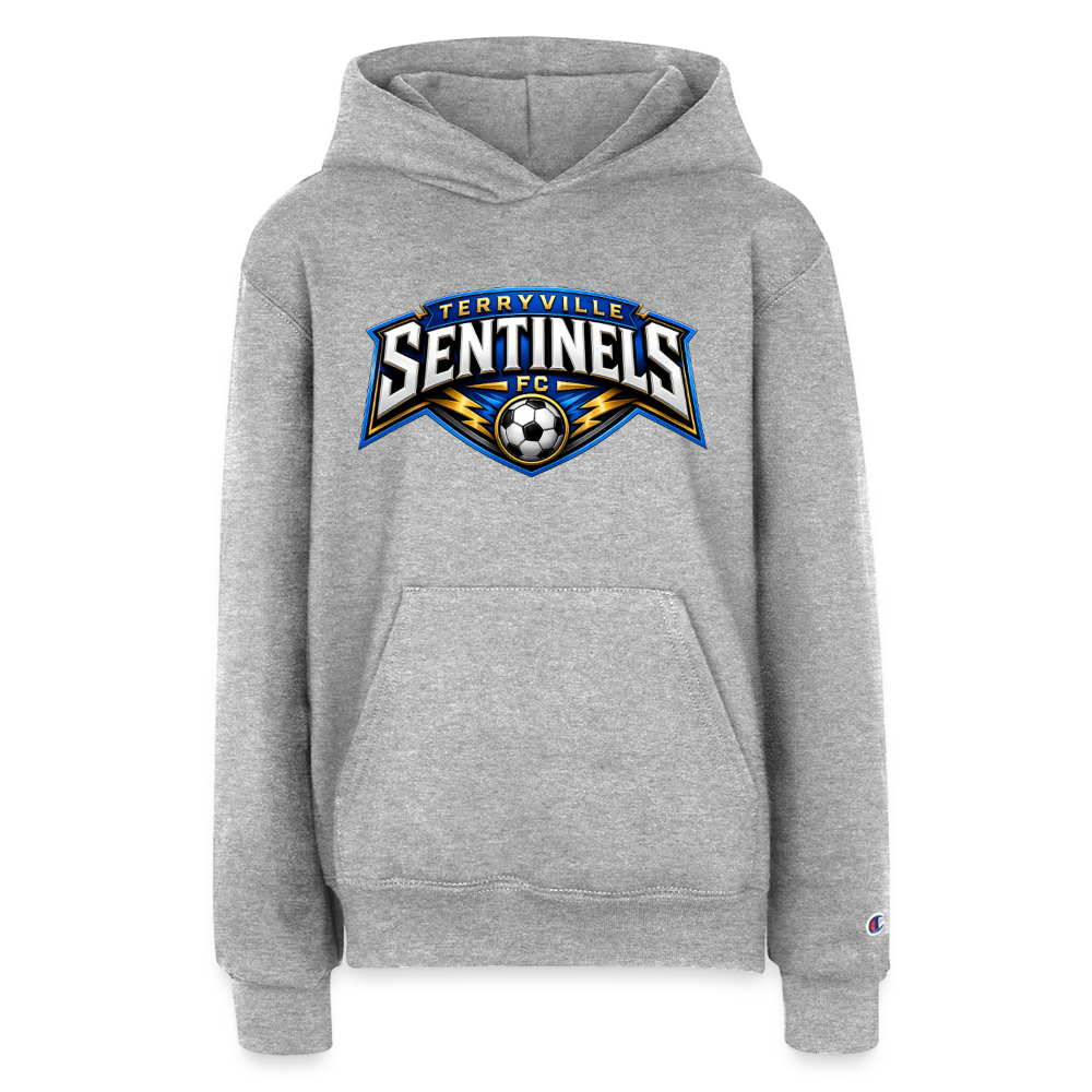 Champion Youth Hoodie - heather grey