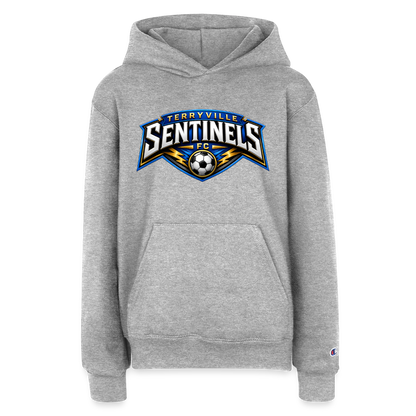Champion Youth Hoodie - heather grey