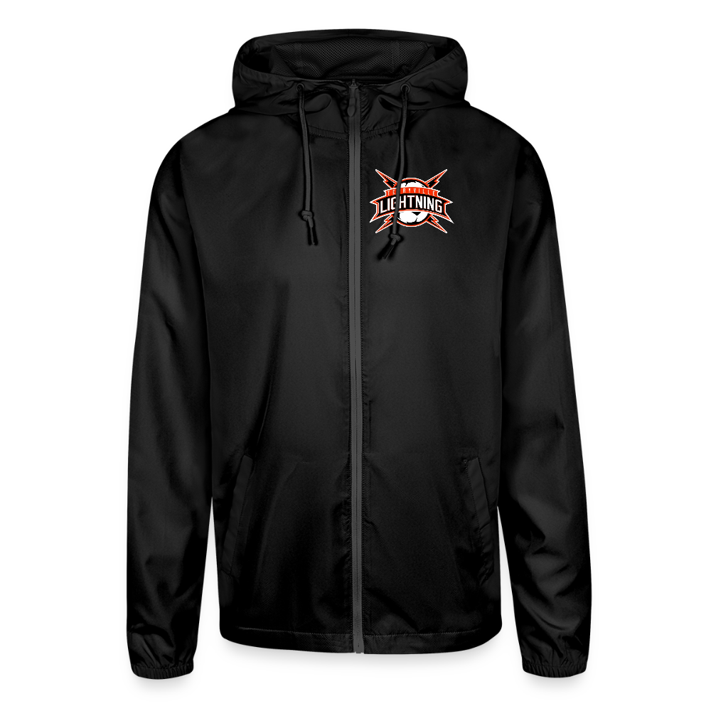 Unisex Lightweight Windbreaker Jacket - black