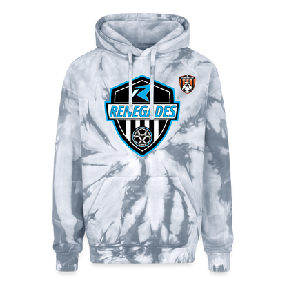 Adult Tie Dye Hoodie - spider silver