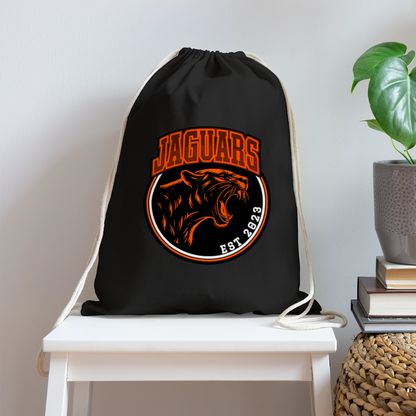 Cotton Drawstring Bag - black