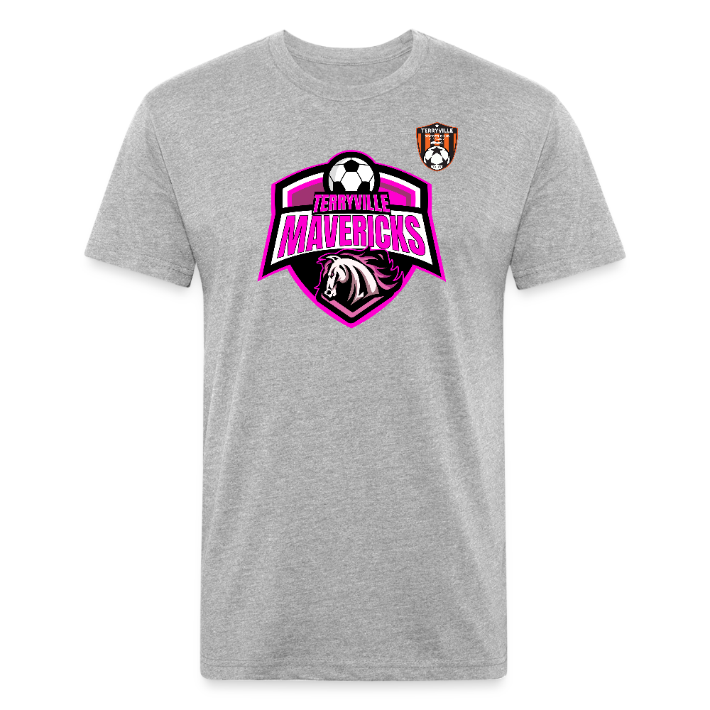 Fitted Cotton/Poly T-Shirt by Next Level - heather gray