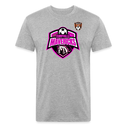 Fitted Cotton/Poly T-Shirt by Next Level - heather gray