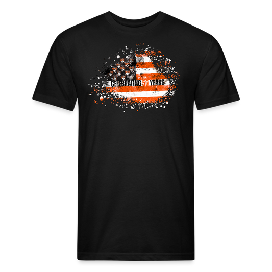 Fitted Cotton/Poly T-Shirt by Next Level - black