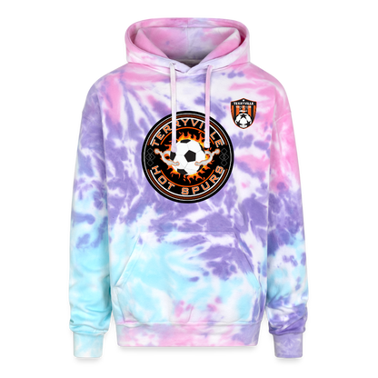Adult Tie Dye Hoodie - cotton candy