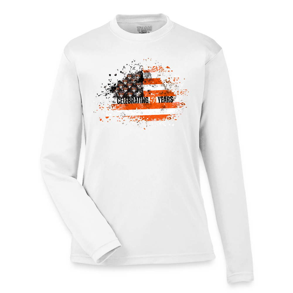 50th Anniversary Youth Zone Performance Long-Sleeve T-Shirt - white