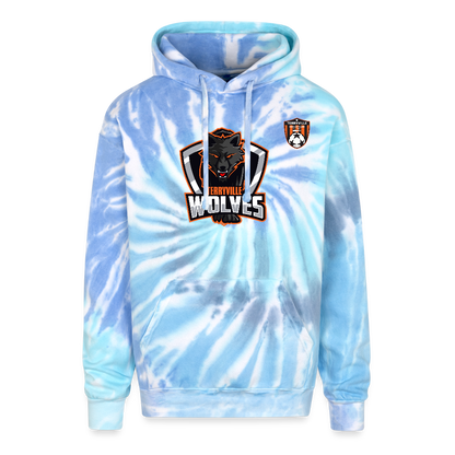Adult Tie Dye Hoodie - blue lagoon